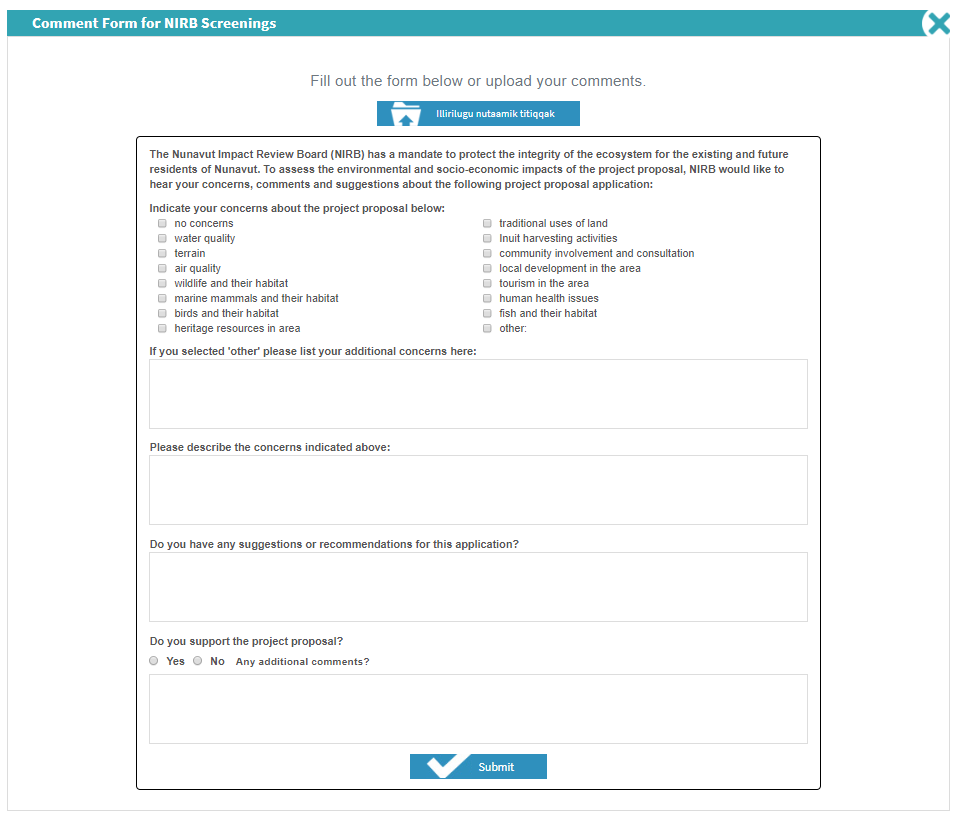 Comment Form